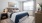 spacious bedroom with plenty of sunlught